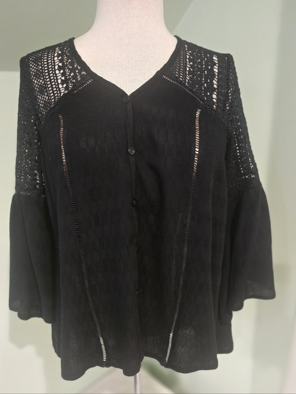 NOBO Black Lace Cardigan